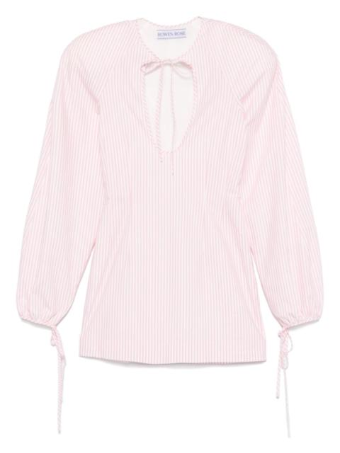 ROWEN ROSE striped mini dress