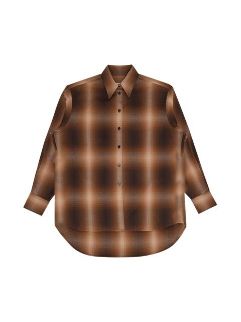 MM6 Maison Margiela Plaid Shirt 'Brown'