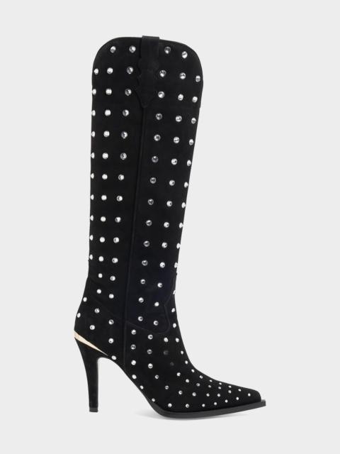 PARTLOW Dublin 95MM Embellished Suede Knee-High Boots
