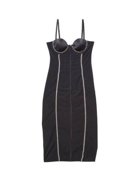 Fleur du Mal Brilliant Mesh Bustier Dress