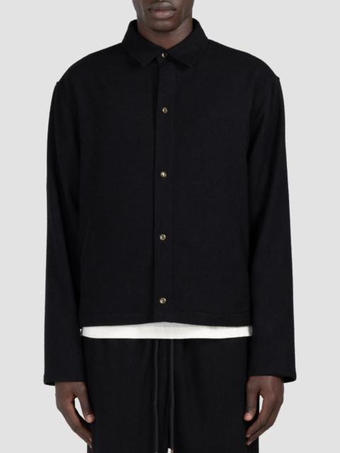 HONOR THE GIFT Men's Logo Embroidered Overshirt - Black