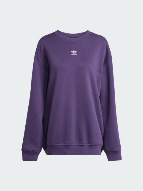 adidas Essentials Fleece Long Oversized Crew Sweatshirt