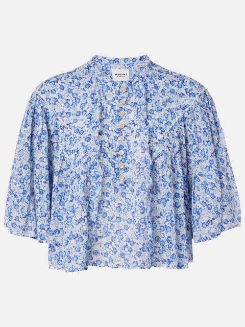 Isabel Marant Étoile Veelia floral cotton top