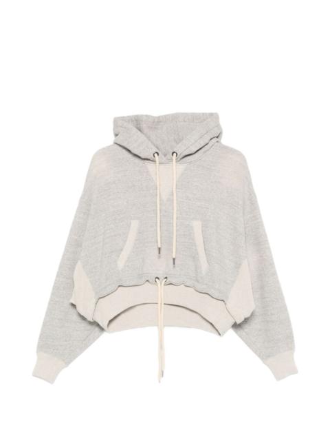R13 cinched-hem hoodie