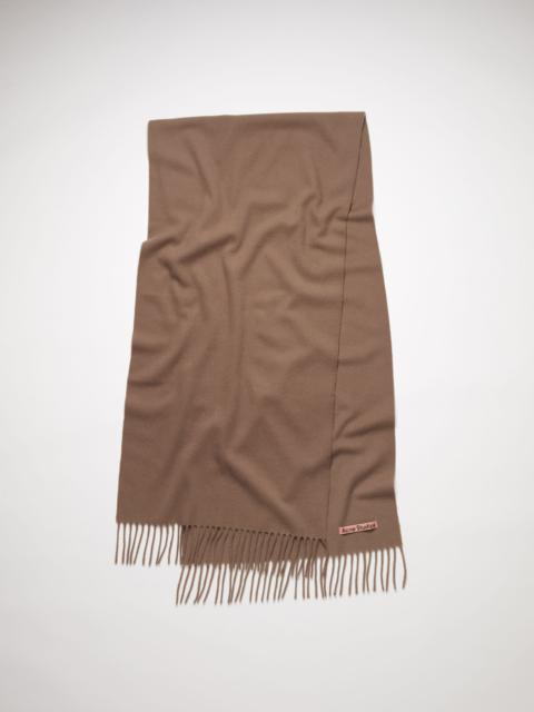Cashmere scarf - Caramel brown