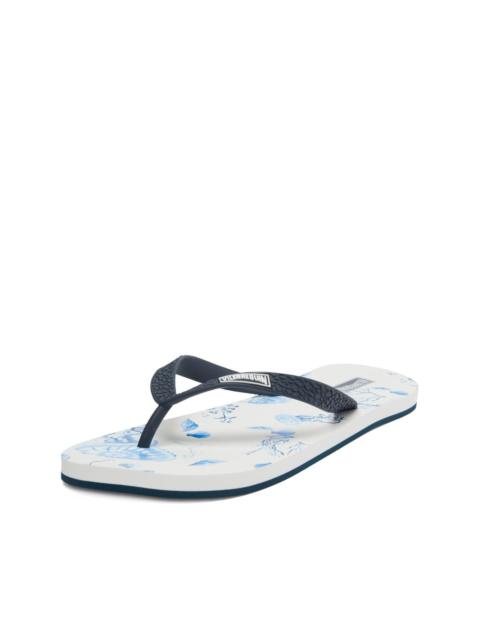 Vilebrequin beach-print flip flops