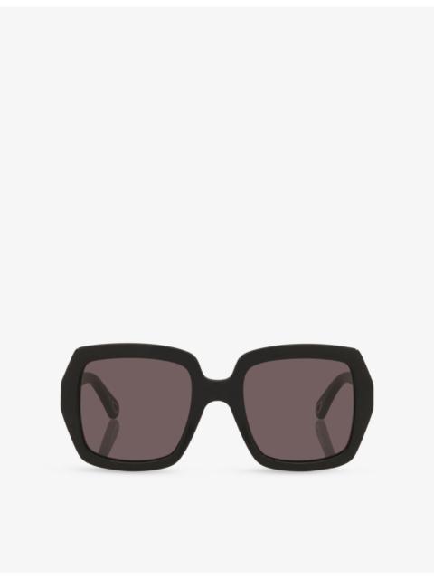 Chloé CH0301S Square-Frame Acetate Sunglasses