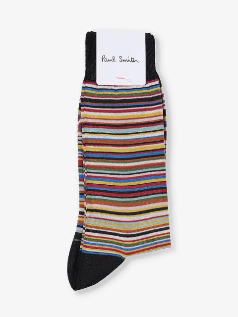 Paul Smith Signature striped silk-blend socks