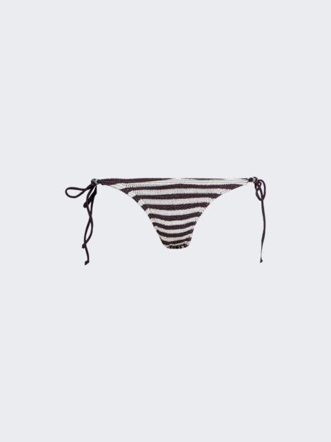 bond-eye Beaded Tie Side Vista Brief Sable Dot Stripe