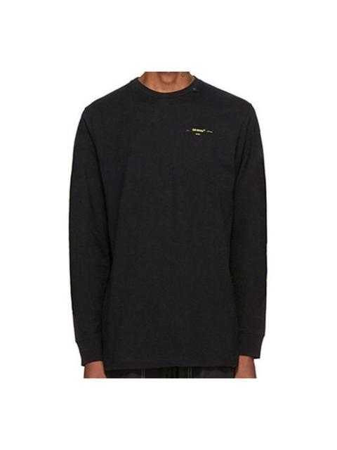 Off-White Off-White Cotton Logo Printing Long Sleeves Black OMAB001F191850101060