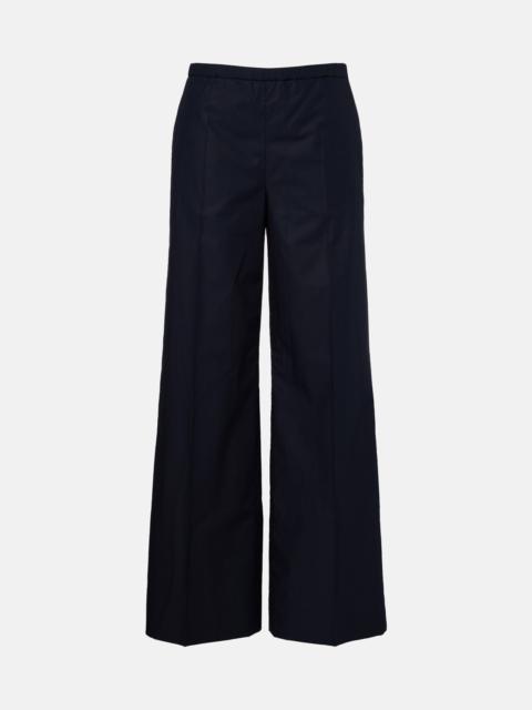 Moncler Cotton wide-leg pants