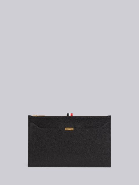 Pebble Grain Leather Lock Small Document Holder