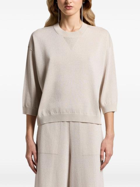 PESERICO fine-knit crew-neck sweater