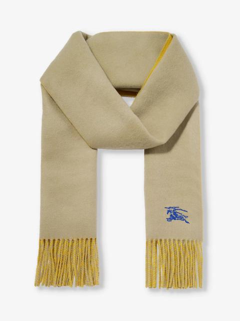 Knight fringed-edge cashmere scarf