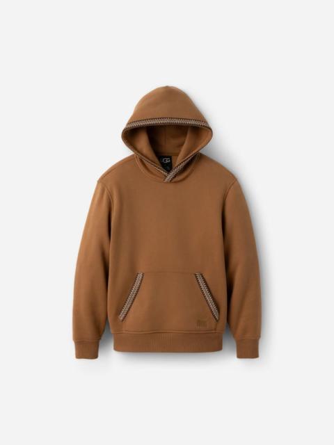 UGG ® Men's Tasman Hoodie Cotton Blend/Recycled Materials Tops in Chestnut