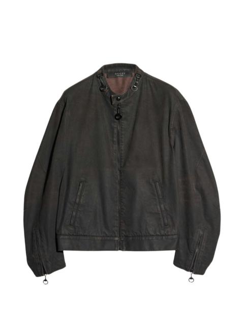 GUCCI Horsebit zip-up jacket