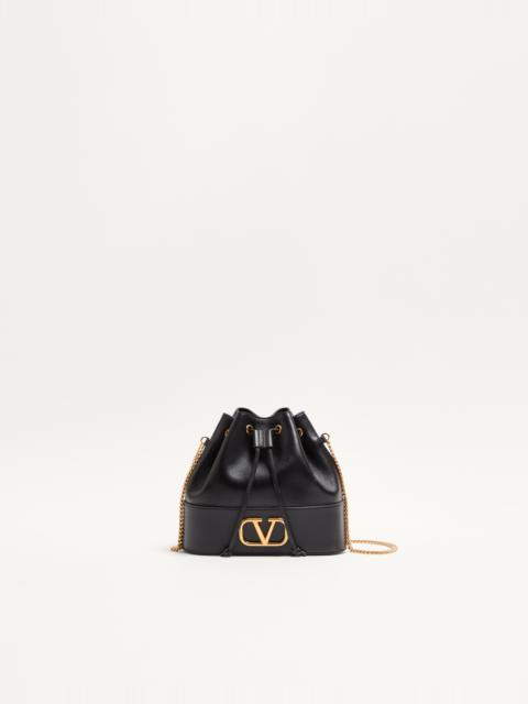 Valentino MINI BUCKET BAG IN NAPPA WITH VLOGO SIGNATURE CHAIN