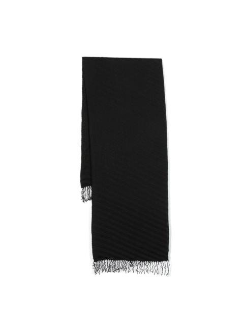 FABIANA FILIPPI frayed-edge pleated scarf
