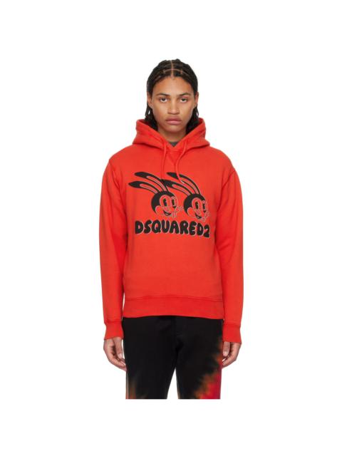 DSQUARED2 Red Lunar N.Y. Hoodie