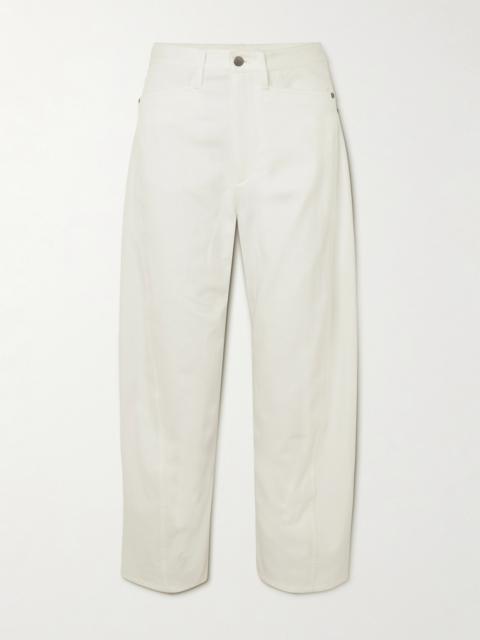 MARIA McMANUS Bow High-rise Barrel-leg Jeans