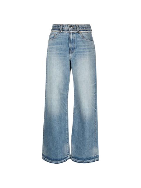 AMIRI high-waisted wide-leg jeans