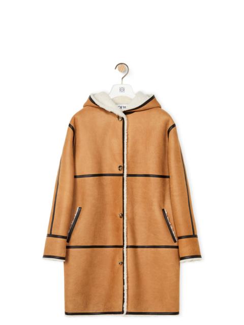 Loewe Hooded coat in shearling