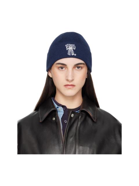 Acne Studios Navy Merino Wool Beanie