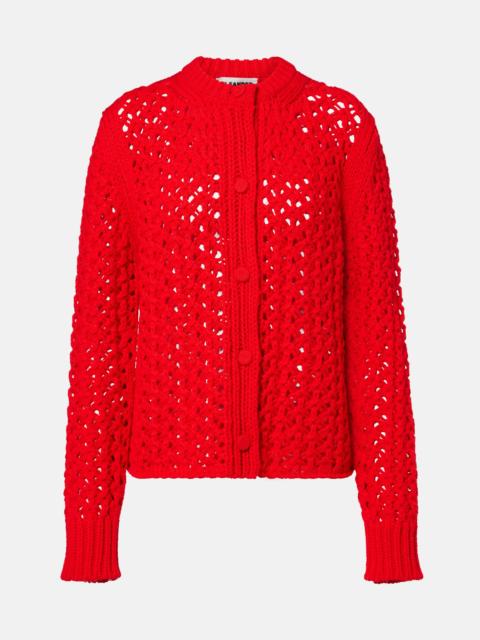 Jil Sander Open-knit wool cardigan