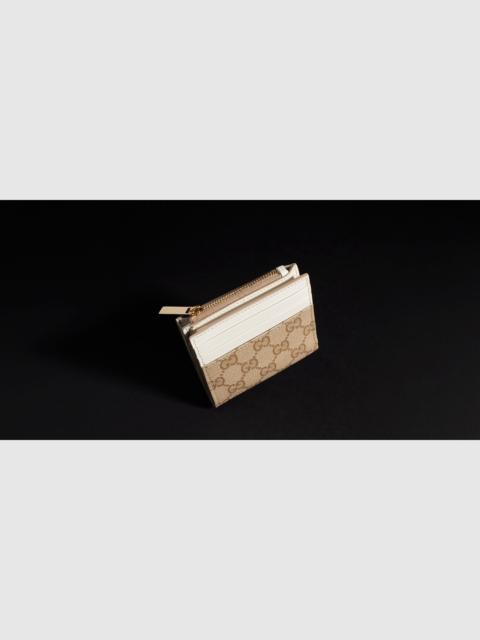 GUCCI Zip card case with color slots