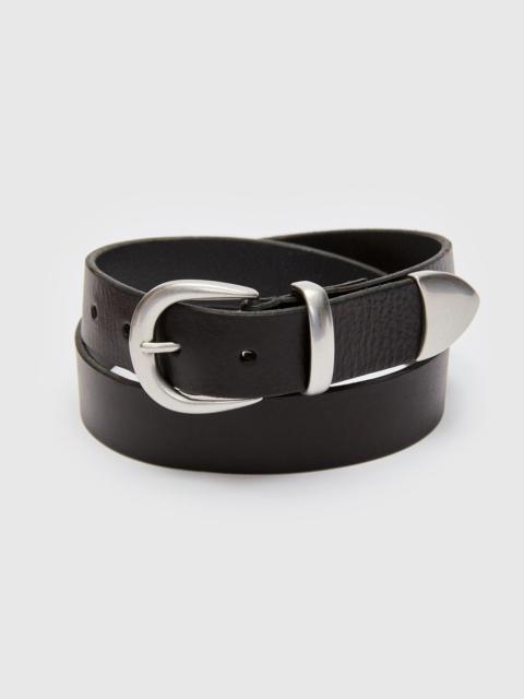 Knickerbocker Western Bridle Leather Belt in Black