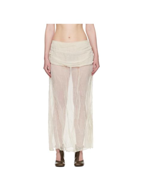 paloma wool Off-White Mae Maxi Skirt