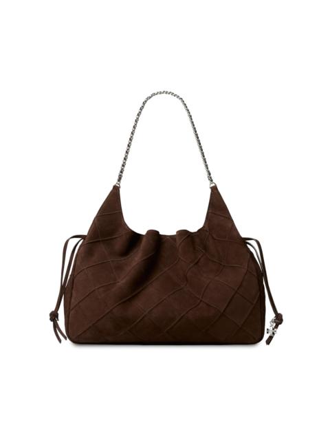 TORY BURCH Women's Fleming Suede Large Tote - Dark Cocoa