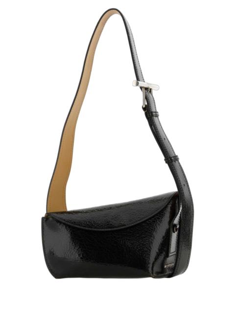 Alexander McQueen Alexander McQueen Textured Calf Leather Shoulder Bag — Black