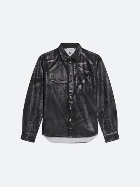 Helmut Lang FOILED DENIM SHIRT JACKET