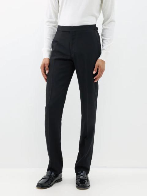 Ralph Lauren Gregory wool-barathea tuxedo trousers