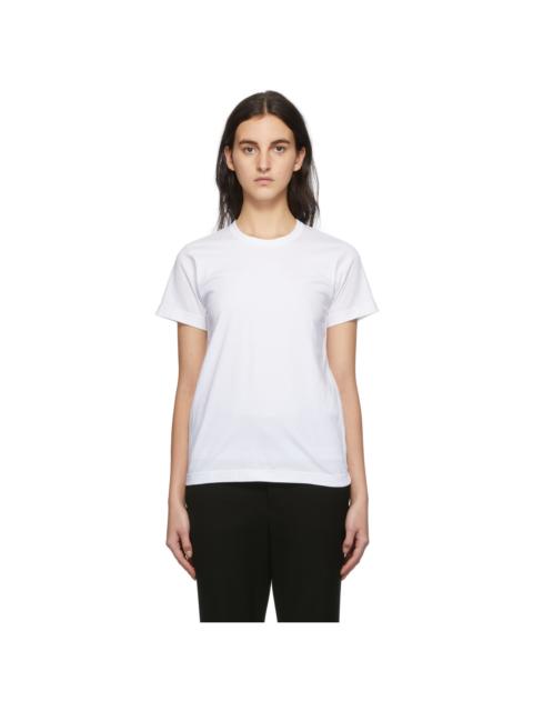 Comme Des Garçons White Jersey Backless T-Shirt