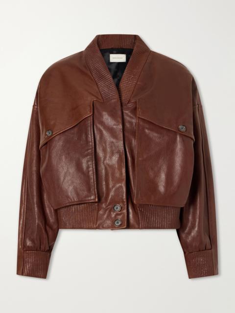 MAGDA BUTRYM Cropped Leather Jacket
