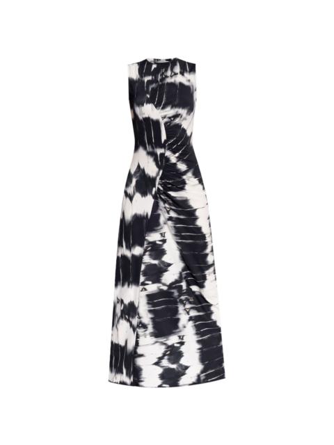 SAMSØE SAMSØE tie-dye draped maxi dress