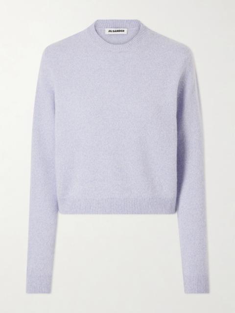 Jil Sander Cropped Wool And Cashmere-blend Sweater