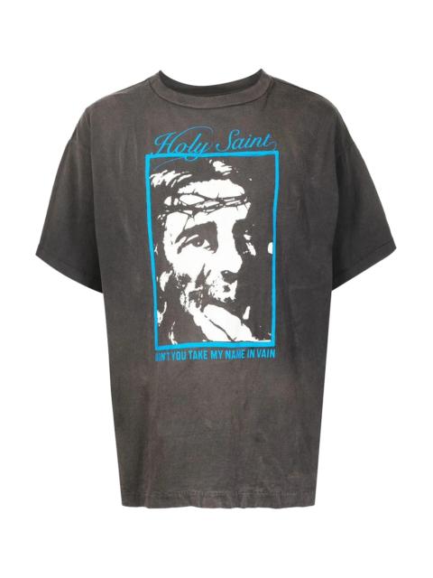 SAINT M×××××× Holy Saint T-Shirt "Black" SM S22 0000 015