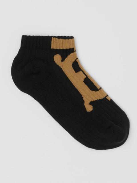 Burberry Monogram Motif Cotton Blend Ankle Socks