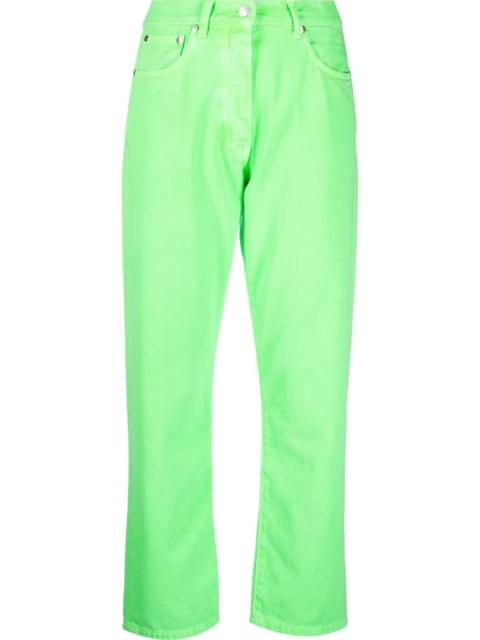 MSGM five-pocket cotton cropped trousers