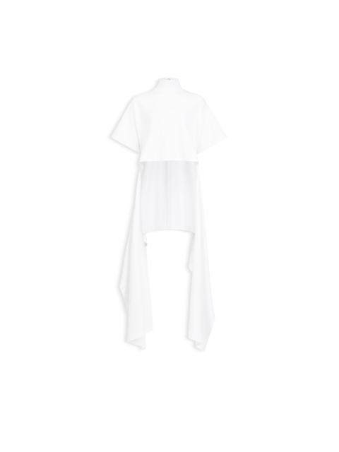 Alaïa ASYMMETRIC COTTON JERSEY T-SHIRT