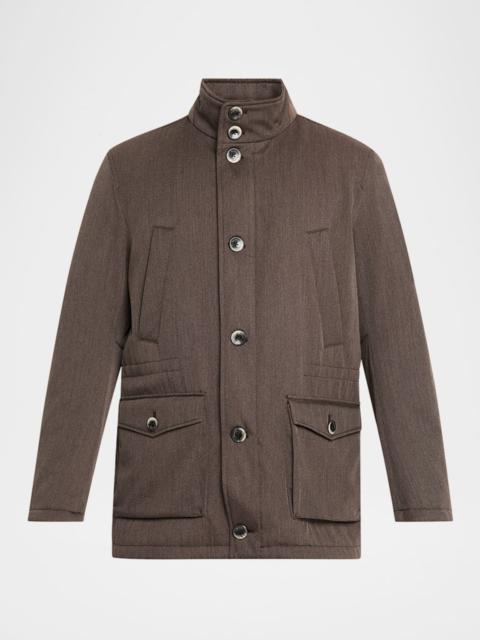 Herno Men's Virgin Wool Field Jacket