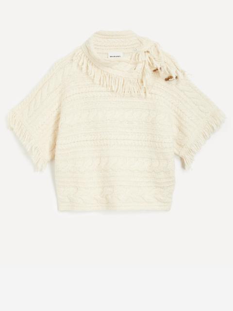 Isabel Marant Blanche Cable-Knit Jumper