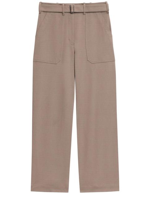 Theory Women's Utility Wide-Leg Pants - Walnut