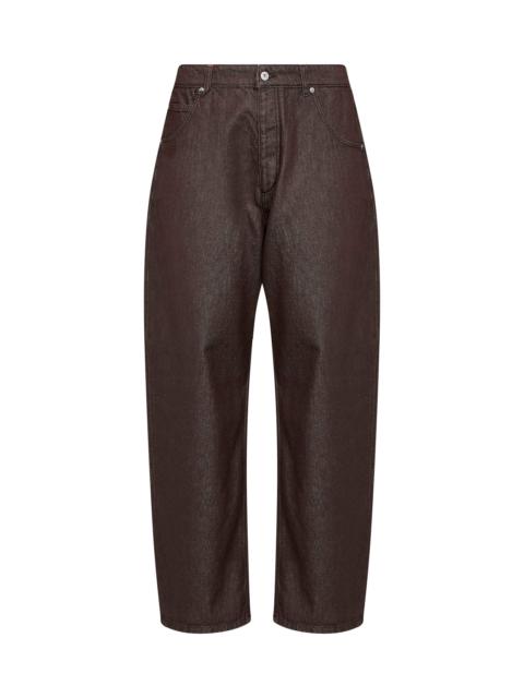 JACQUEMUS Brown The de-Nîmes denim Tempo curved-leg jeans