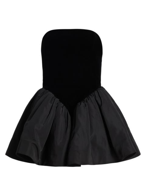 RONNY KOBO Women's Atlas Basque Waist Minidress - Black