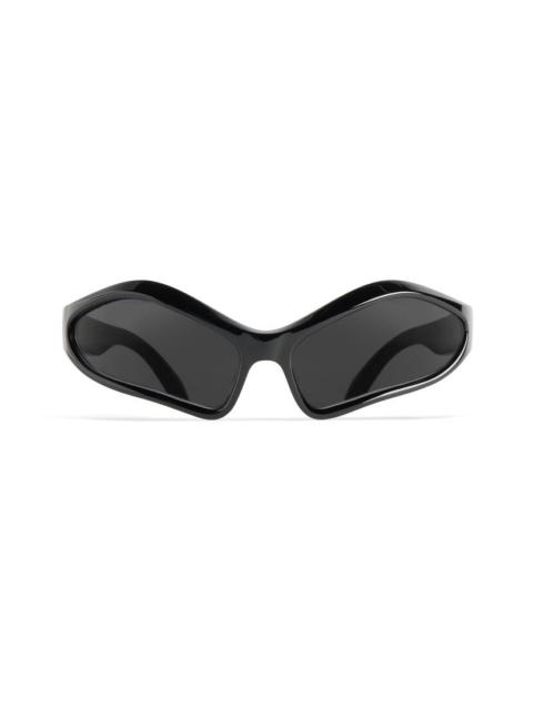 BALENCIAGA Fennec Oval Sunglasses  in Black