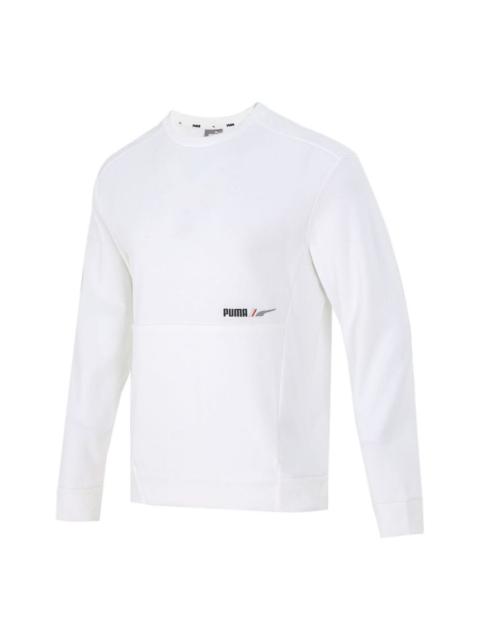 PUMA PUMA Training Sports Breathable Round Neck Pullover White 846532-02